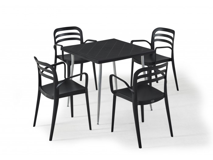 Градински комплект ASPENDOS set 4 (черно)